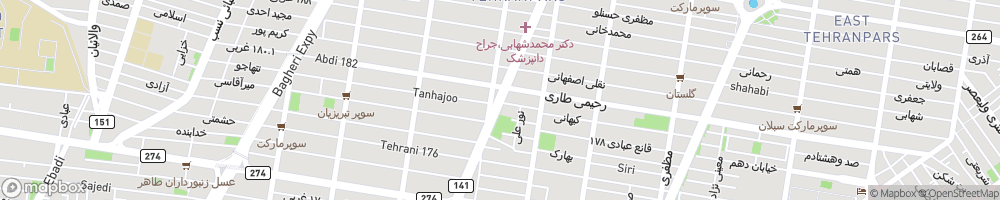 نقشه و کروکی آدرس دکتر فریده حسین زاده