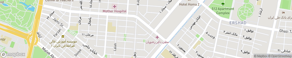 نقشه و کروکی آدرس دکتر فرزانه مالکی
