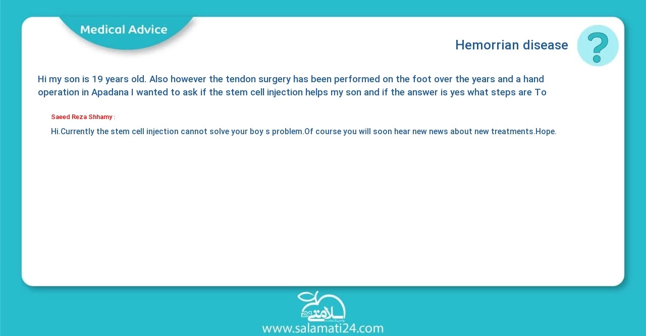 Medical question and answer Hemorrian disease