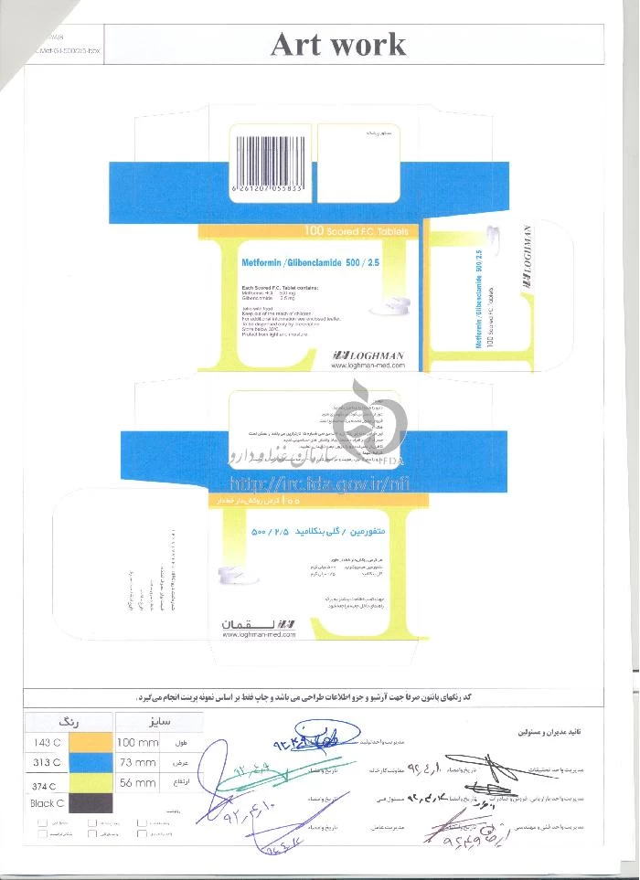 متفورمین/گلی بنکلامید